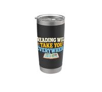 Reading Will Take You Everywhere Book Lover Stainless Steel Insulated Tumbler