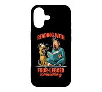 Reading with four-legged commentary Case for iPhone 17