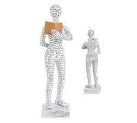 Reading Woman Figurine Modern Abstract Art Sculpture for Bookcase Decorations | Creative Resin Ornament for Home Home, Minimalist Shelf Decoration, Elegant Gift