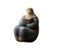 Reading Woman Figurine Sculpture Resin Shelf Accent for Bookshelf Styling, Artistic Tabletop Home Decor Statue Reading Woman Figurine Resin Sculpture Bookshelf Accent Tabletop Statue Cabinet Decor Art