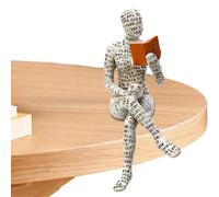 Reading Women Figures, Pulp Reading Women Figurine Thinker - Aesthetic Sculpture Thinker Style Statue Decoration Reading Figurines,Abstract Non Fading Women Figurine for Home Bedroom Shelf Desktop