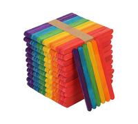 1000 Art and Craft Coloured Lollipop Sticks