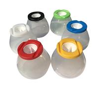 READY 2 LEARN Anthony Peters Craftplay non-spill pots | Pack of 6 including lids and stoppers | No mess kids pots | extra safe non-spill pots, Red