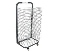 READY 2 LEARN Art Drying Rack, 25 Shelves, 4 Casters with 2 Lockable