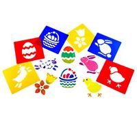 READY 2 LEARN Craftplay Washable plastic stencils - Easter themed - 15cm x15cm - Childrens arts and crafts, AP/2012/WSE