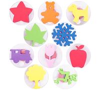 READY 2 LEARN Giant Stampers | Imaginative Play | Set of 10 | Stamps for Kids | Easy-Grip Washable Kit for Toddlers, Crafts | Set 2