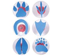 READY 2 LEARN Giant Stampers | Paw Prints | Set of 6 | Easy to Hold Foam Stamps for Kids | Art and Craft Stamps for Displays, Posters, Signs and DIY Projects