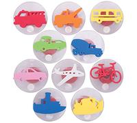 READY 2 LEARN Giant Stampers, Transportation Vehicles, Set 1, Set of 10