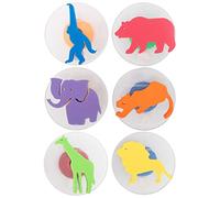 Ready 2 Learn Giant Stampers | Wild Animals | Set of 6 | Easy to Hold Foam Stamps for Kids | Art and Craft Stamps for Displays, Posters, Signs and DIY Projects