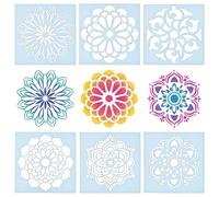 READY 2 LEARN Mandala Stencils | Set of 6 | Kids Stencils for Drawing | Trace, Paint & Colour | Kids Craft Supplies