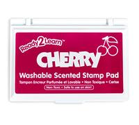 READY 2 LEARN Scented Stamp Pad - Cherry - Red - Non-Toxic - Fade Resistant - Fun Art Supplies for Kids