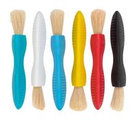 READY 2 LEARN Triangle Grip Paint Brushes | Set of 6 | 18m+ | Easy to Hold Pain