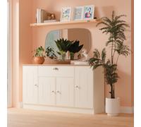 Ready Assembled 2 U Albert 4 Door 1 Drawer Wide Unit (Ready Assembled) in Cream Ready Assembled 2 U Cream