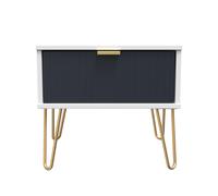 Ready Assembled 2 U Bexley 1 Drawer Bedside (Ready Assembled) in Dark Blue Ready Assembled 2 U Dark Blue
