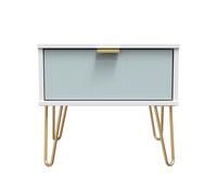Ready Assembled 2 U Bexley 1 Drawer Bedside (Ready Assembled) in Duck Egg Blue Ready Assembled 2 U Duck Egg Blue