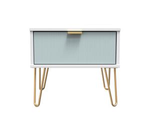 Ready Assembled 2 U Bexley 1 Drawer Bedside (Ready Assembled) in Duck Egg Blue Ready Assembled 2 U Duck Egg Blue