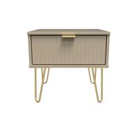 Ready Assembled 2 U Bexley 1 Drawer Bedside (Ready Assembled) in Light Brown Ready Assembled 2 U Light Brown