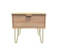 Ready Assembled 2 U Bexley 1 Drawer Bedside (Ready Assembled) in Light Oak Ready Assembled 2 U Light Oak
