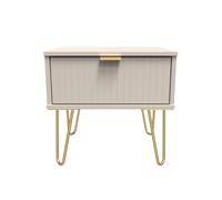 Ready Assembled 2 U Bexley 1 Drawer Bedside (Ready Assembled) in Taupe Ready Assembled 2 U Taupe