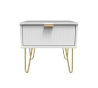 Ready Assembled 2 U Bexley 1 Drawer Bedside (Ready Assembled) in White | Size: Small Ready Assembled 2 U White Small