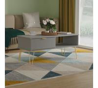 Ready Assembled 2 U Bexley 1 Drawer Coffee Table (Ready Assembled) in Dark Grey | Size: Medium Ready Assembled 2 U Dark Grey Medium