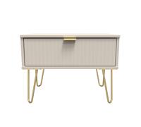 Ready Assembled 2 U Bexley 1 Drawer Wide Side Table (Ready Assembled) in Taupe Ready Assembled 2 U Taupe