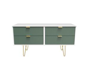 Ready Assembled 2 U Bexley 4 Drawer Bed Box (Ready Assembled) in Green Ready Assembled 2 U Green