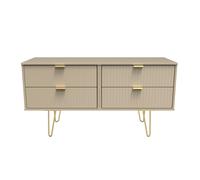 Ready Assembled 2 U Bexley 4 Drawer Bed Box (Ready Assembled) in Light Brown Ready Assembled 2 U Light Brown