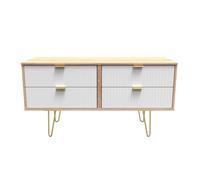 Ready Assembled 2 U Bexley 4 Drawer Bed Box (Ready Assembled) in Natural Ready Assembled 2 U Natural