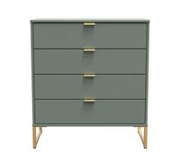 Ready Assembled 2 U Bexley 4 Drawer Chest (Ready Assembled) in Pale Green Ready Assembled 2 U Pale Green