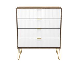 Ready Assembled 2 U Bexley 4 Drawer Chest (Ready Assembled) | Size: Medium Ready Assembled 2 U Multicolor Medium