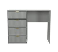 Ready Assembled 2 U Bexley 4 Drawer Vanity (Ready Assembled) in Dark Grey | Size: Medium Ready Assembled 2 U Dark Grey Medium