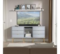 Ready Assembled 2 U Bexley 6 Drawer Sideboard (Ready Assembled) in Light Blue Ready Assembled 2 U Light Blue