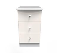 Ready Assembled 2 U Broadway 3 Drawer Bedside Cabinet (Ready Assembled) in Taupe Ready Assembled 2 U Taupe