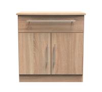 Ready Assembled 2 U Carlton 1 Drawer 2 Door Sideboard (Ready Assembled) in Light Oak | Size: Medium Ready Assembled 2 U Light Oak Medium