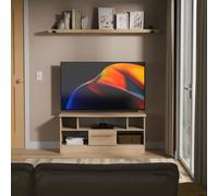 Ready Assembled 2 U Carlton 1 Drawer TV & Media Unit (Ready Assembled) in Light Oak Ready Assembled 2 U Light Oak