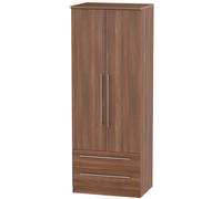 Ready Assembled 2 U Carlton 2 Door 2 Drawer Wardrobe (Ready Assembled) in Walnut Ready Assembled 2 U Walnut