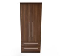 Ready Assembled 2 U Carlton 2 Door 2 Drawer Wardrobe (Ready Assembled) in Walnut | Size: Large Ready Assembled 2 U Walnut Large