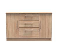 Ready Assembled 2 U Carlton 2 Door 3 Drawer Sideboard (Ready Assembled) in Light Oak | Size: Large Ready Assembled 2 U Light Oak Large