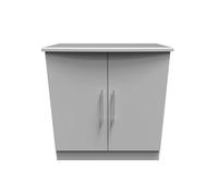 Ready Assembled 2 U Carlton 2 Door Cabinet (Ready Assembled) in Grey | Size: Medium Ready Assembled 2 U Grey Medium