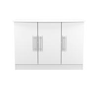 Ready Assembled 2 U Carlton 3 Door Sideboard (Ready Assembled) in White | Size: Large Ready Assembled 2 U White Large