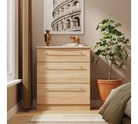 Ready Assembled 2 U Carlton 3 Drawer Deep Chest (Ready Assembled) in Light Oak | Size: Medium Ready Assembled 2 U Light Oak Medium