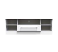 Ready Assembled 2 U Carlton Wide 1 Drawer TV & Media Unit (Ready Assembled) in White | Size: Large Ready Assembled 2 U White Large