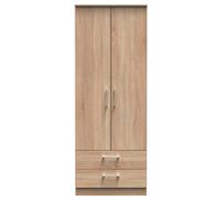 Ready Assembled 2 U Cornwall 2 Door 2 Drawer Wardrobe (Ready Assembled) in Light Oak Ready Assembled 2 U Light Oak