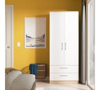 Ready Assembled 2 U Cornwall 2 Door 2 Drawer Wardrobe (Ready Assembled) Ready Assembled 2 U Multicolor