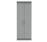 Cornwall Tall Plain Wardrobe In Dusk Grey (Ready Assembled)