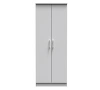 Ready Assembled 2 U Cornwall 2 Door Wardrobe (Ready Assembled) in Light Grey Ready Assembled 2 U Light Grey