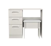 Ready Assembled 2 U Cornwall 2 Piece Bedroom Set - Vanity & Stool (Ready Assembled) in Light Grey Ready Assembled 2 U Light Grey