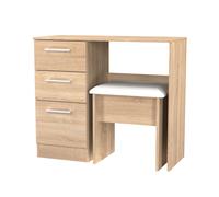 Ready Assembled 2 U Cornwall 2 Piece Bedroom Set - Vanity & Stool (Ready Assembled) in Light Oak Ready Assembled 2 U Light Oak