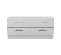 Ready Assembled 2 U Cornwall 4 Drawer Bed Box (Ready Assembled) in Light Grey Ready Assembled 2 U Light Grey